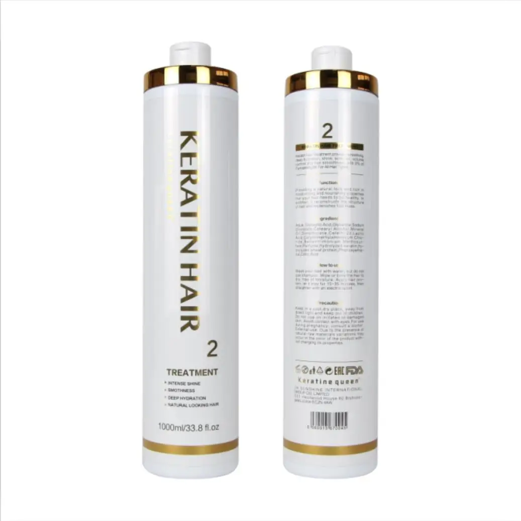 Private Label Custom OEM 1000ml Brazilian Keratin Smoothing Straightening Hair Treatment