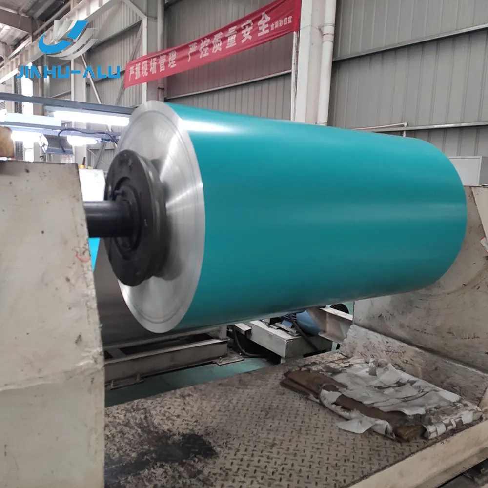 JINHU PE PVDF HDPE FEVE color coated aluminum coil for ACP