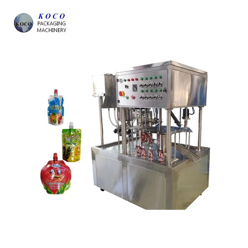 KOCO ANHUI manufacture automatic juice doypack filling and capping machine