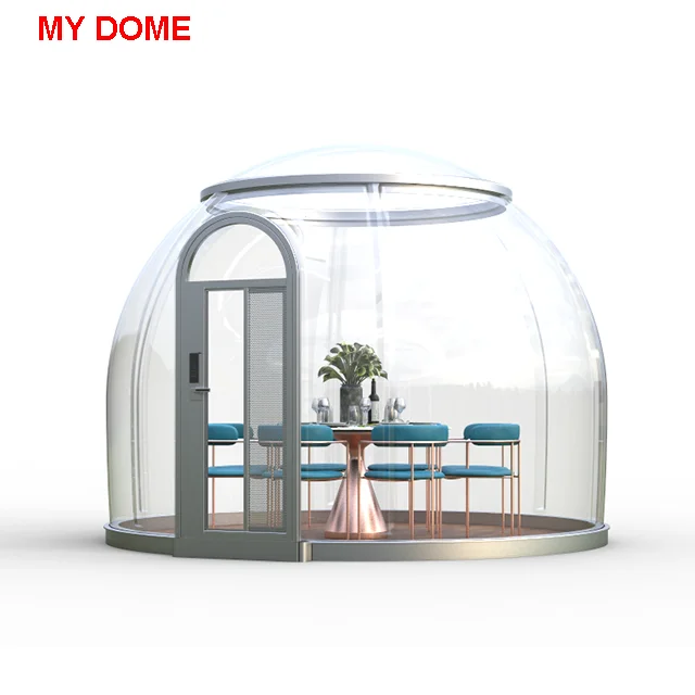 transparent pc clear plastic 3.5m dome room house for Scenic Area  hotel Villa