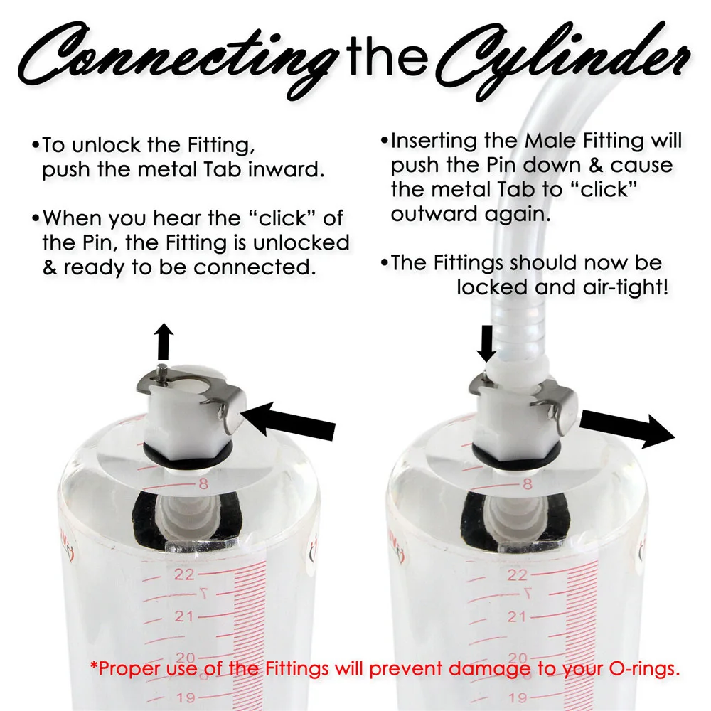 3 different lengths Silicone Hose and Male Fitting for Vacuum Pumps Premium Non-Collapsible Slippery 1/4 inch Inside Diameter