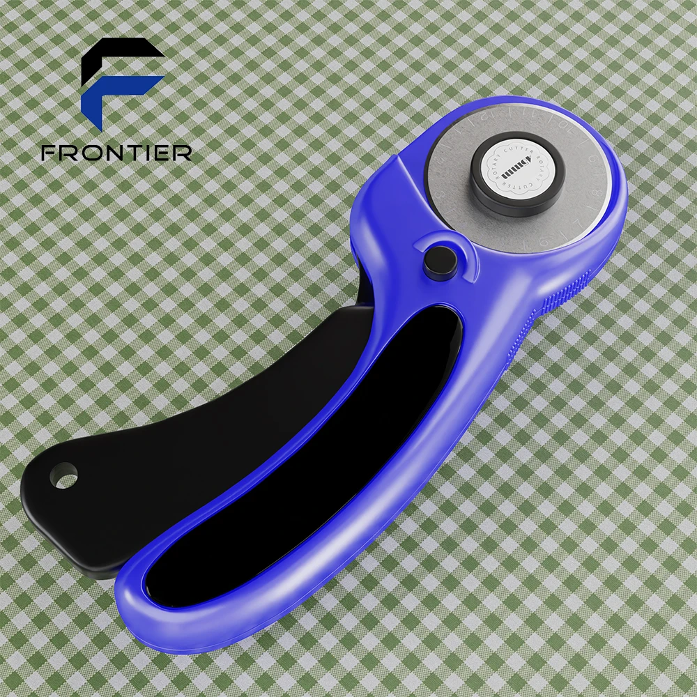 Hot Sale High Quality Blue 45mm Rotary Cutter Set Plastic Handle Cutting Tool