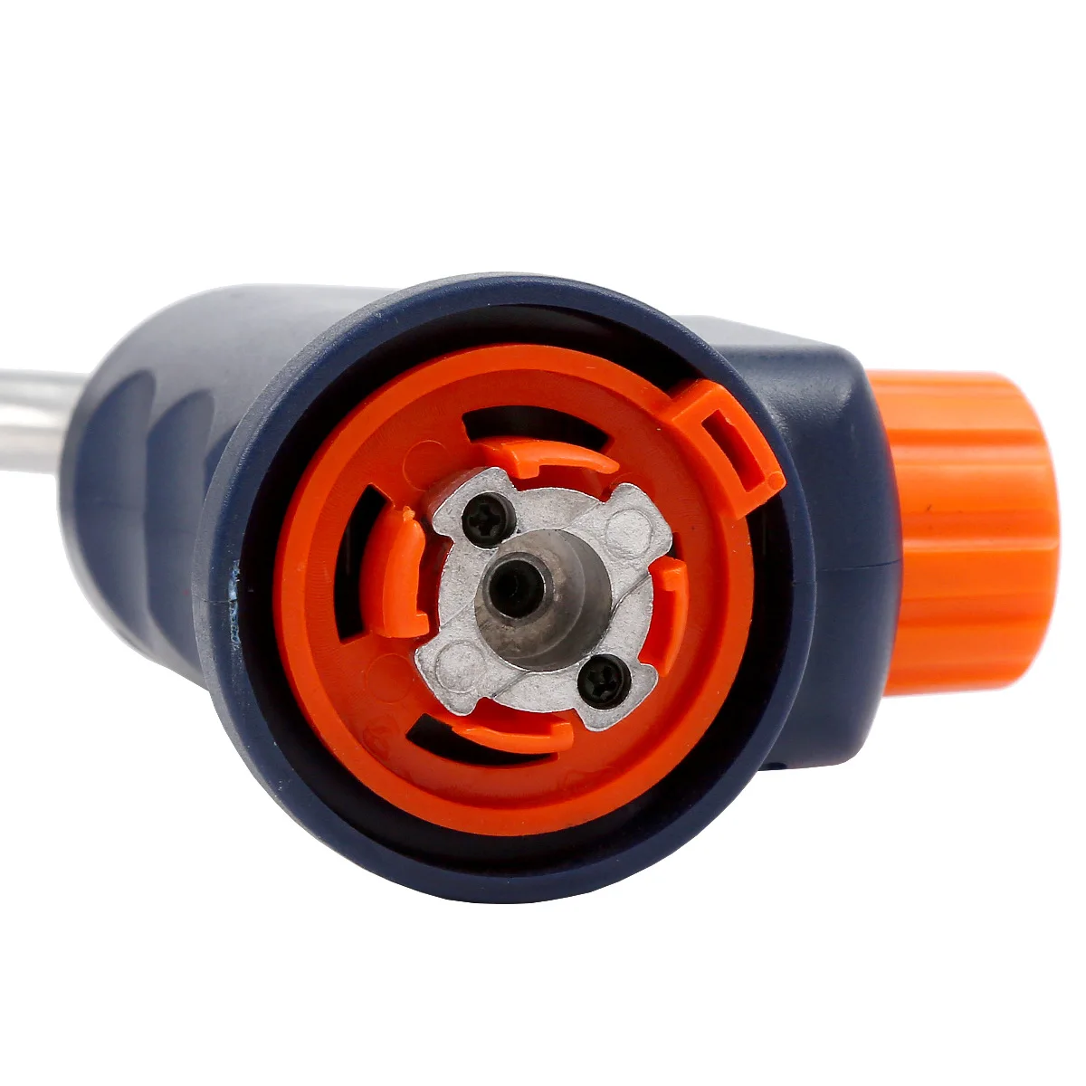Metal Flame Gun with Lighter Windproof Flamethrower for Household Use for Camping with Its Cassette Gas Tank Fire Spray Gun