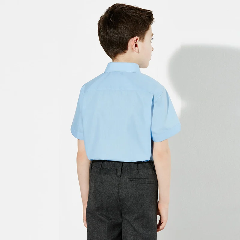 Cheap Price Boy And Girls White Students School Uniforms Shirt Top Blouse