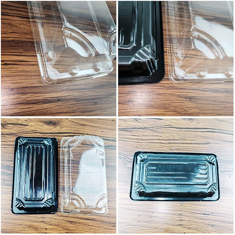 Wholesale Modern Style Convenient rectangle platter Container  Food Open anti fog Lid Plastic Box for take out