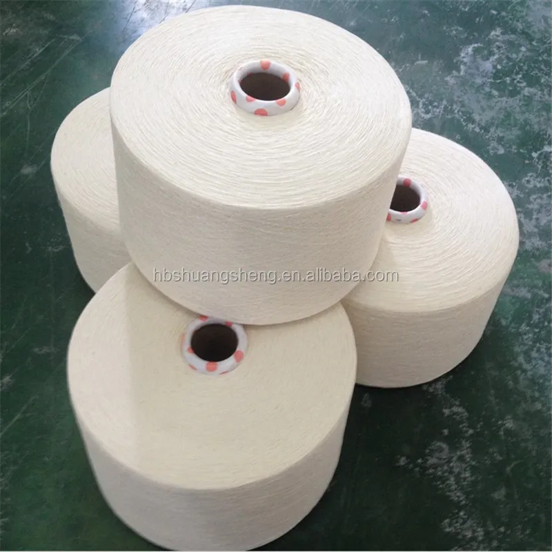 Manufacturer raw white knitting ne 30/1 cotton combed yarn