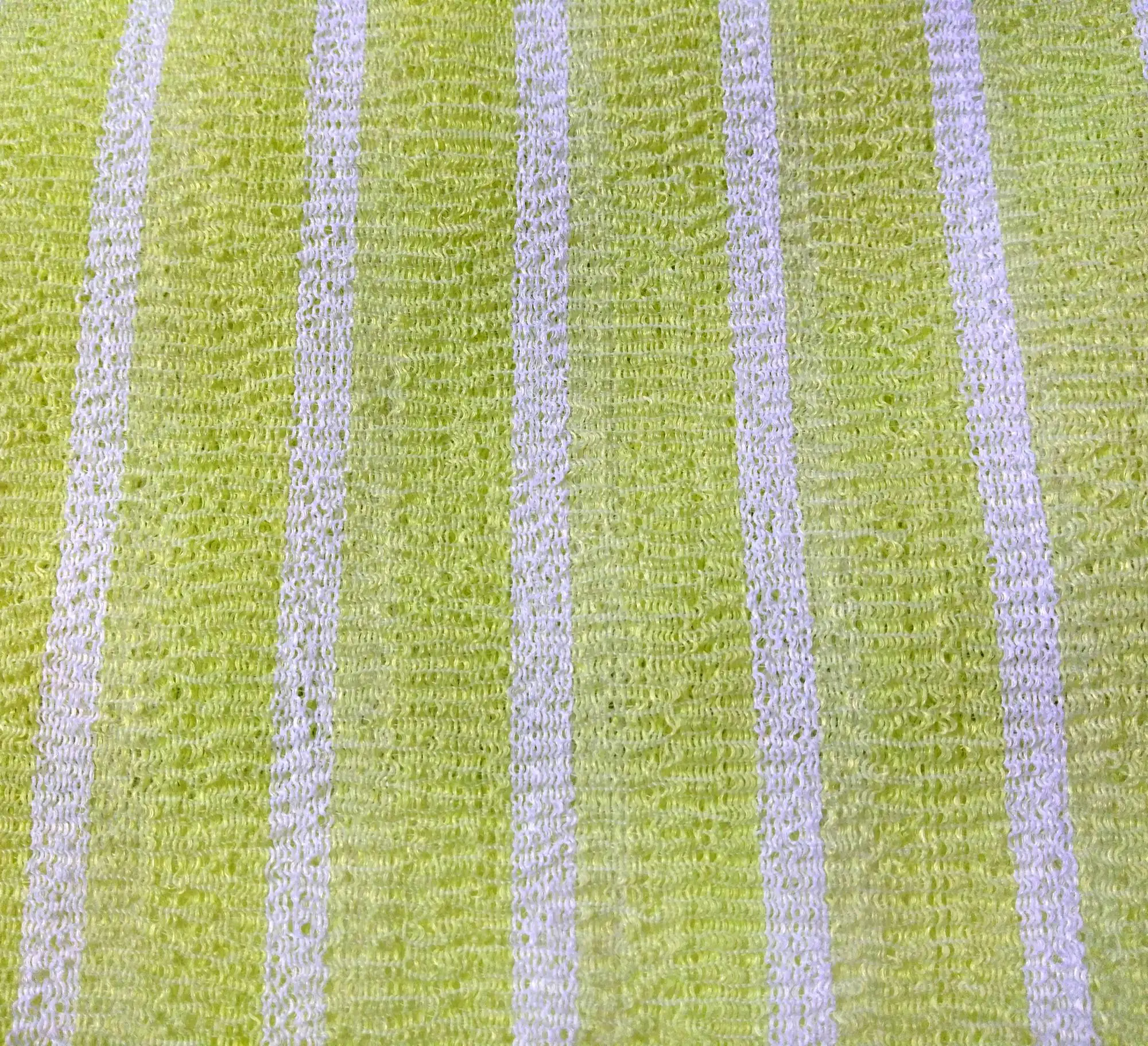 Bathroom Product Exfoliating Wash Cloth Colour Stripe White and Green Korea Beauty Cloth
