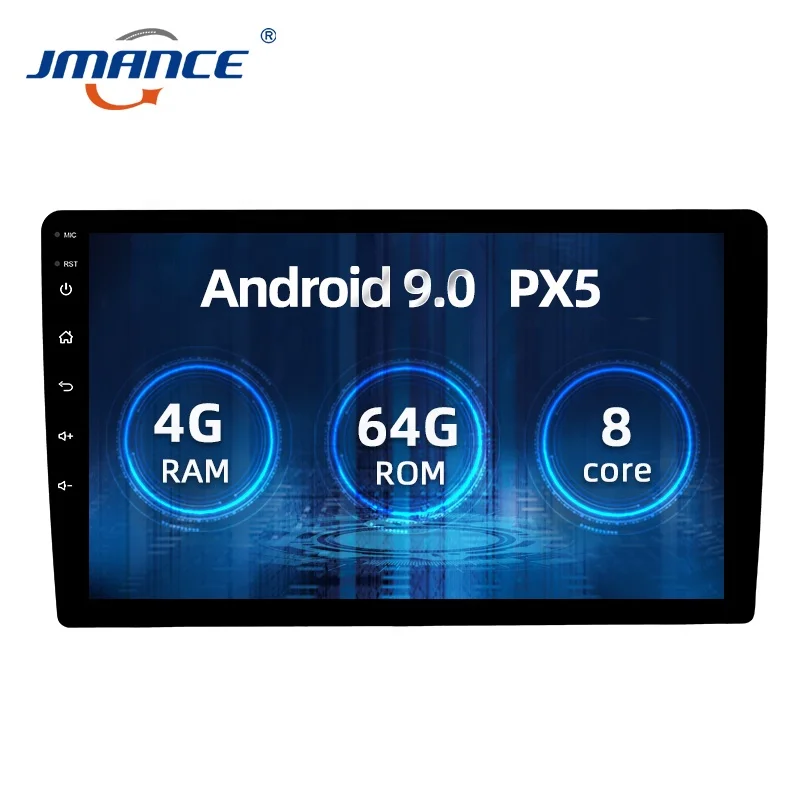 Универсальный Android 10 4G + 64G дюймов Автомобильный аудио dvd-плеер стерео с сенсорным экраном DSP