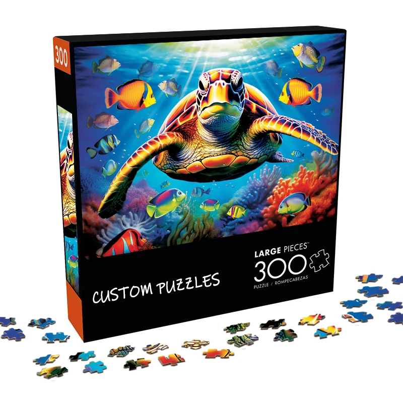 Customized 500 Piece Jigsaw Puzzles for Kids - Personalized Paper Puzzle Games
