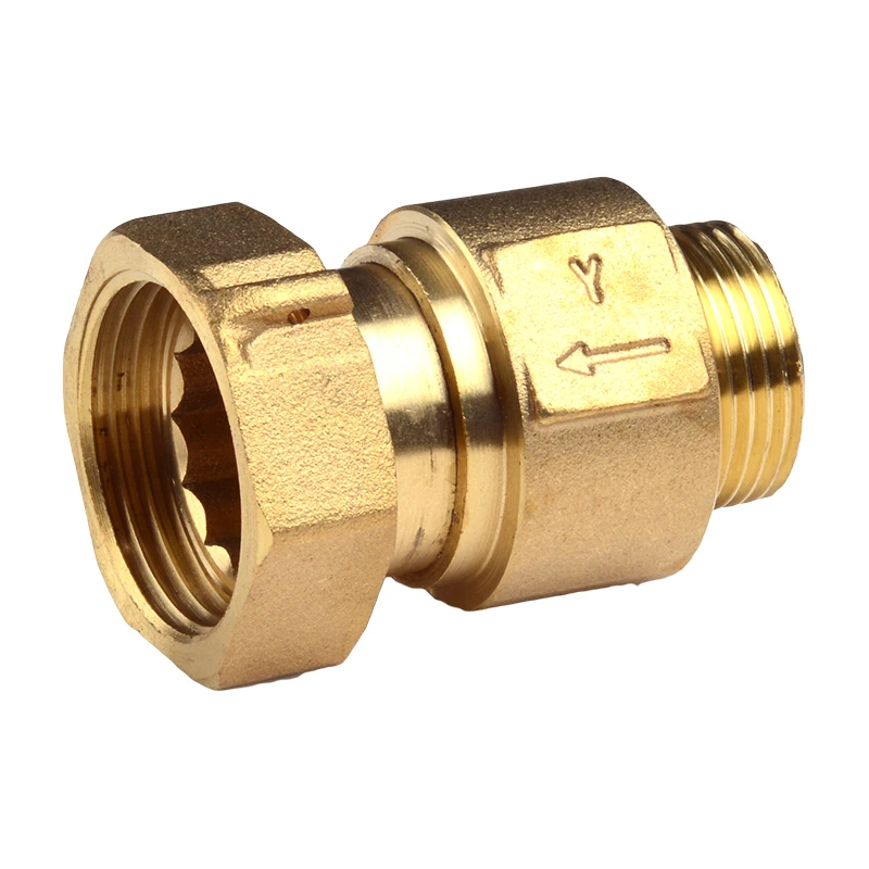 Brass water meter check valve