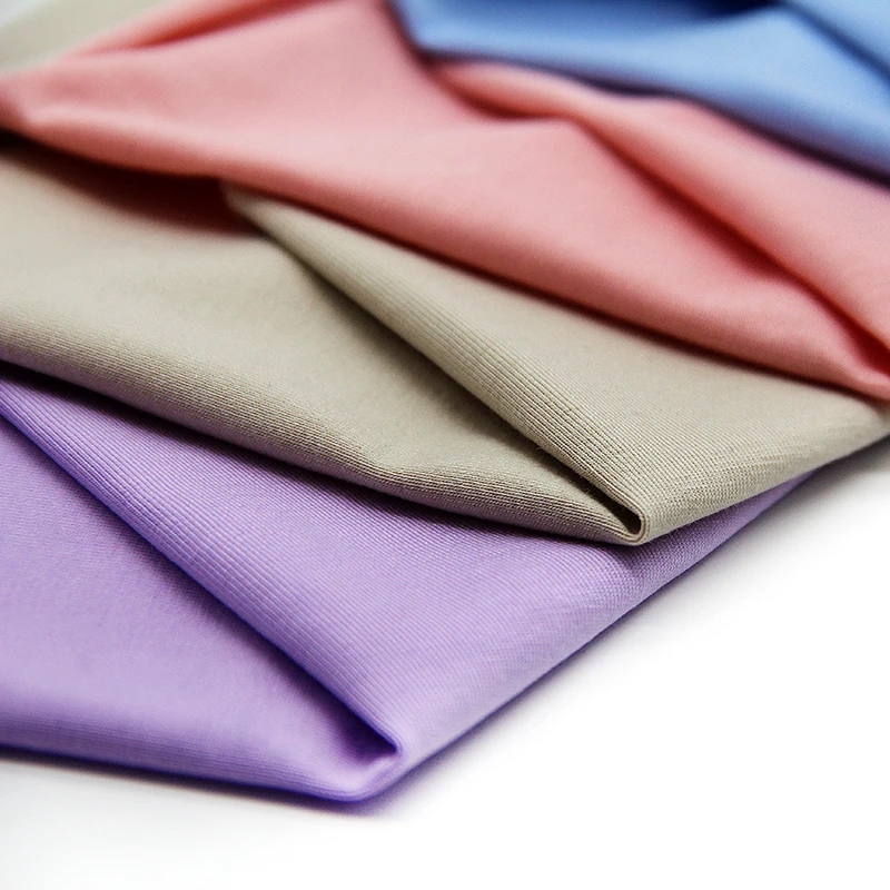 185 GSM Medium Weight 93%  cotton 7%spandex  40s cotton Liquid ammonia cotton fabric