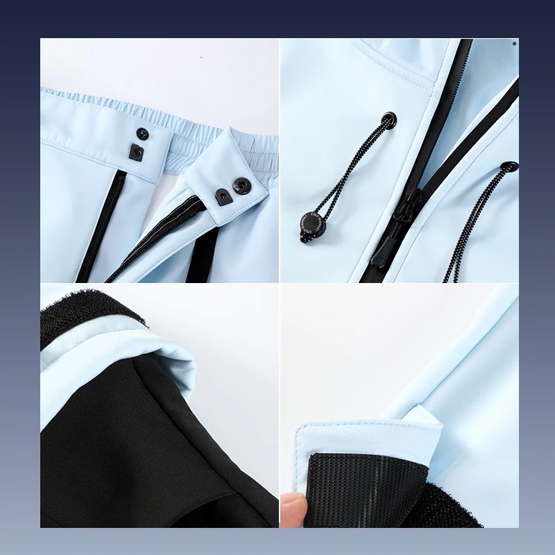 REXCHI HXF03 Wholesale Outdoor Sports Windproof Ski Jacket Pants Ski Suits Warm Thick Waterproof Skiing Snow Suits