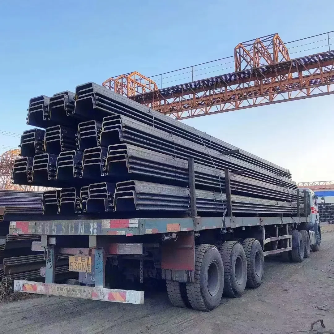Aisi Astm A52 SY390 SY295 SP-III type 2 hot rolled metal U steel sheet piling pile prices for flood control