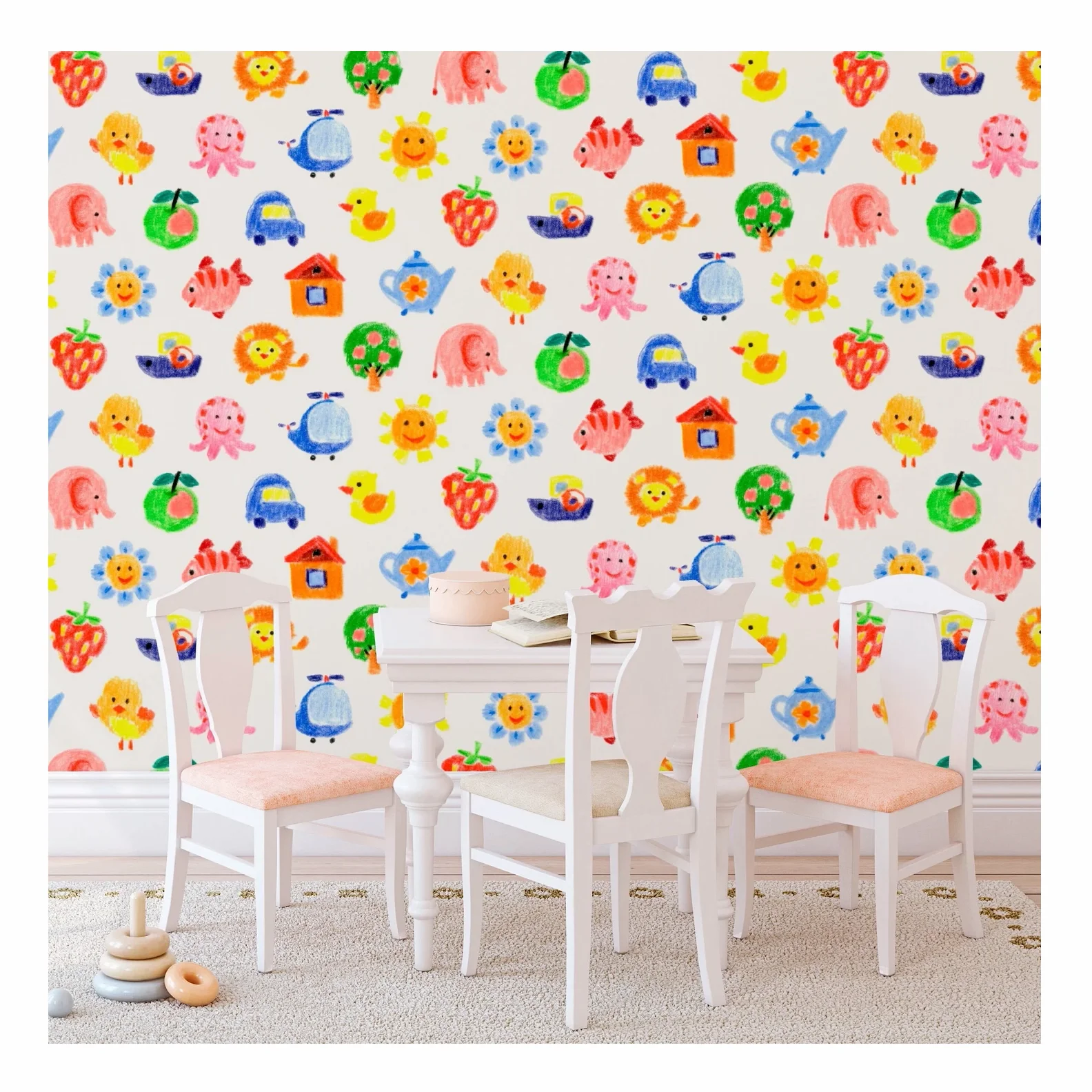 Декоративные обои детские фрески и детские фрески для детских игровых комнат