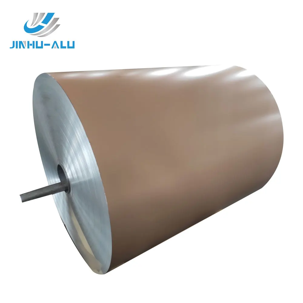 JINHU PE PVDF HDPE FEVE color coated aluminum coil for ACP