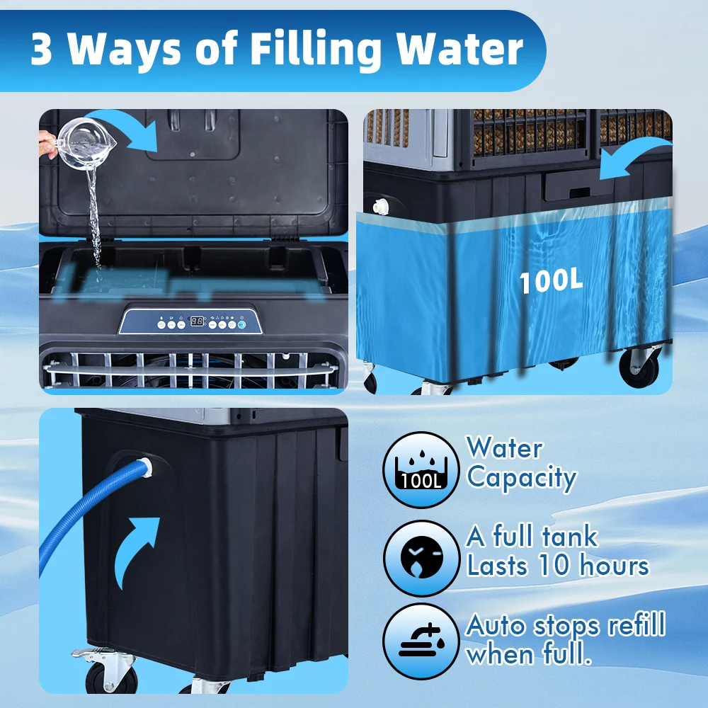 Multi Function Evaporative Cooling System Walk in Cooler Evaporative air Cooler Warehouse Swamp Cooler