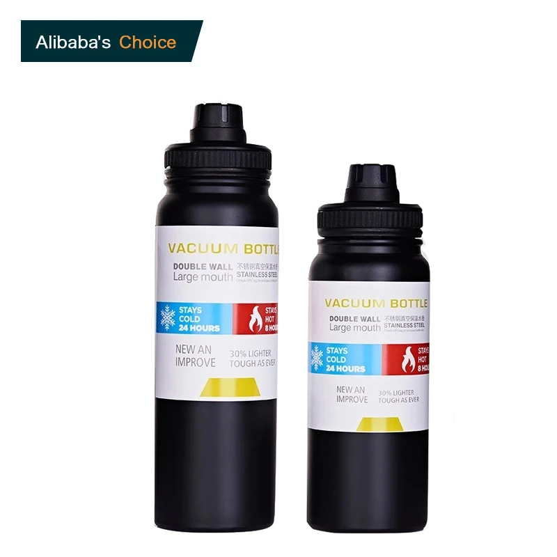 304 stainless steel 1 liter large double wall vacuum insulated thermos water bottle