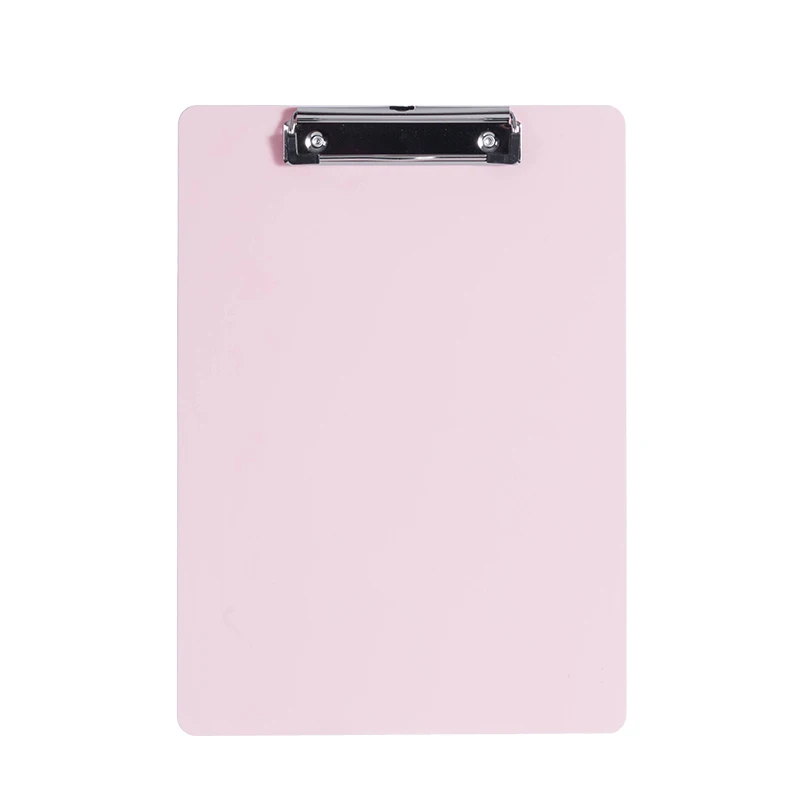 Praise Office Supply Standard A4 Letter Size PET Clipboard Plastic Clipboards with Low Profile Metal Clip