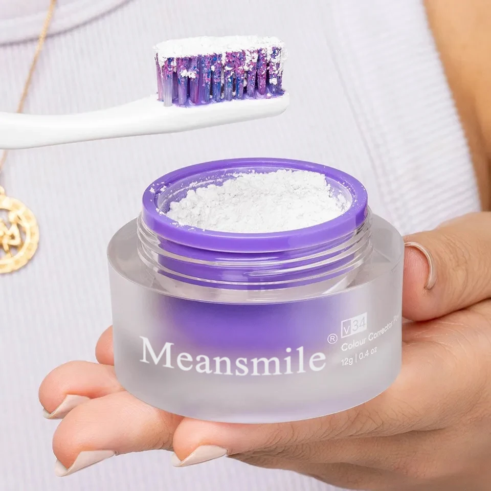 2024  MeanSmile Fast Teeth Whitener Restores Your Gleaming White Smile V34 Teeth Whitening Powder 10 Min Non-Sensitive