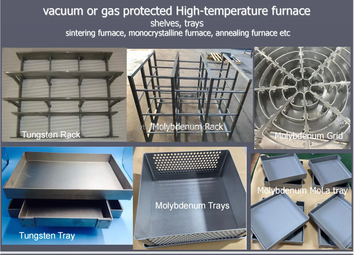 Molybdenum basket molybdenum carrier tray MoLa furnace element