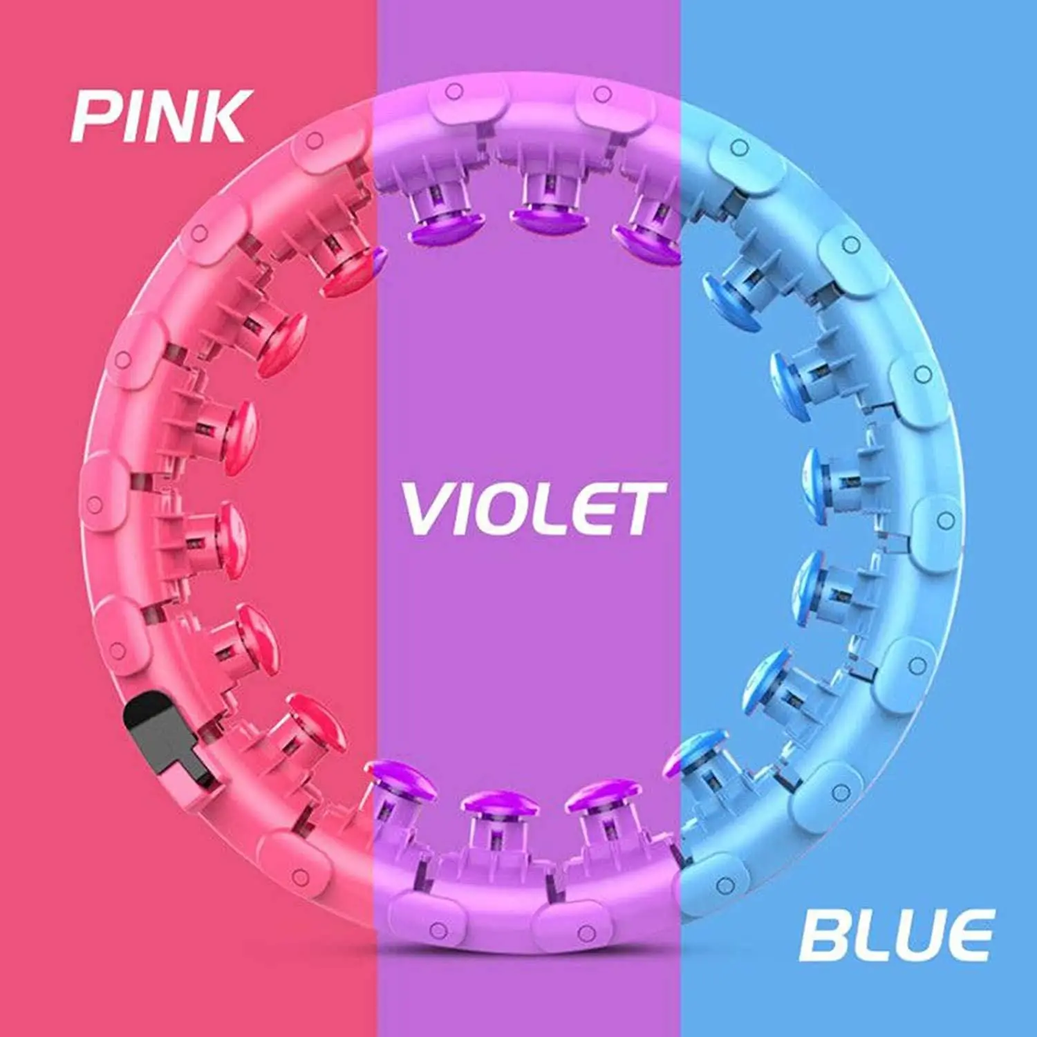 Пользовательские съемные портативные спортивные кольца hula для похудения