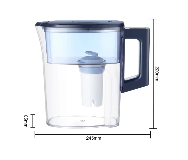 Mineral water pitcher filter Activated Carbon Filter small portable tap water purifier with handle for household/hotel