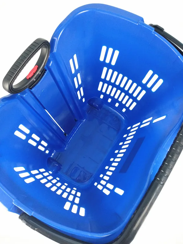 Hot sale folding plastic shopping cart for supermarket