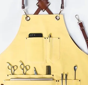 Hot sale personalized apron kitchen high quality cotton kitchen utility apron women