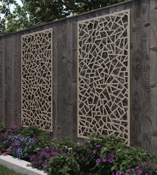 Decorative Laser Cut WPC screens & room dividers garden screens