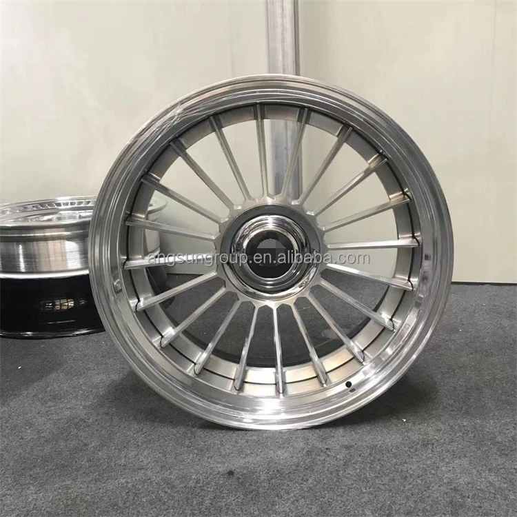 
New design high quality custom 15 to 26 inch 3 pieces forged split wheel deep concave 5x115 step lip alloy wheel 