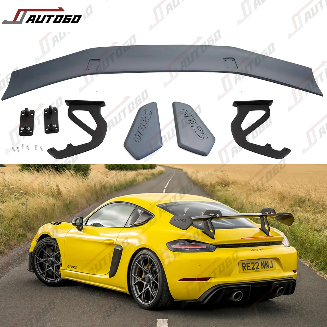 Facelift Refit retrofit GT4 RS rear spoiler For Porsche 718 982 2016-2023 Cayman S Boxster Edition 2.0T 2.5T 4.0L GTS