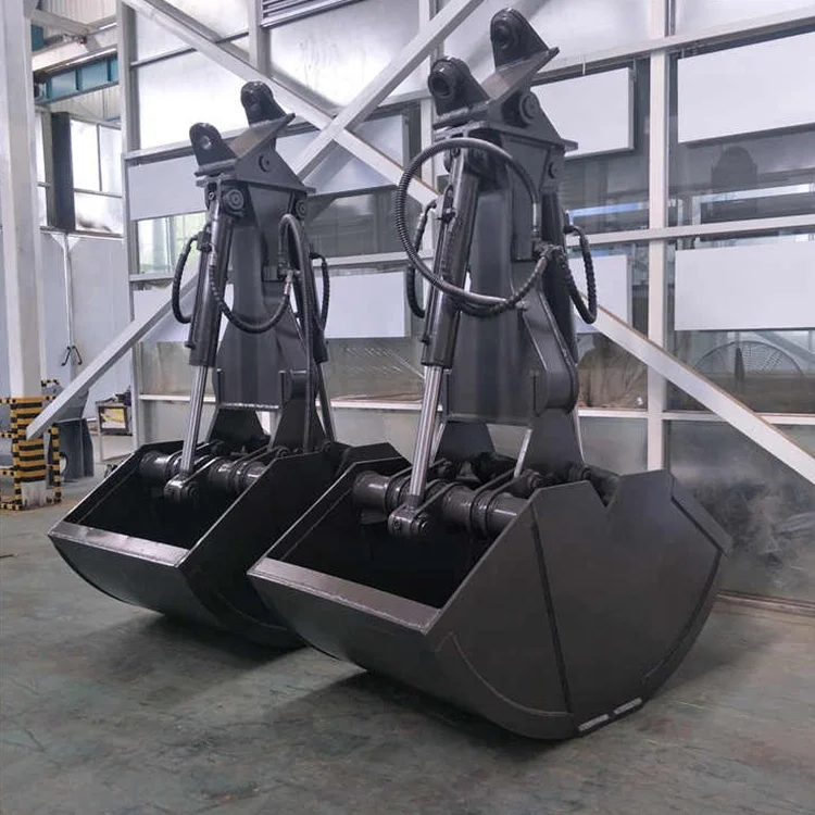 Clam shell grab shell bucket for excavators and loaders for sale