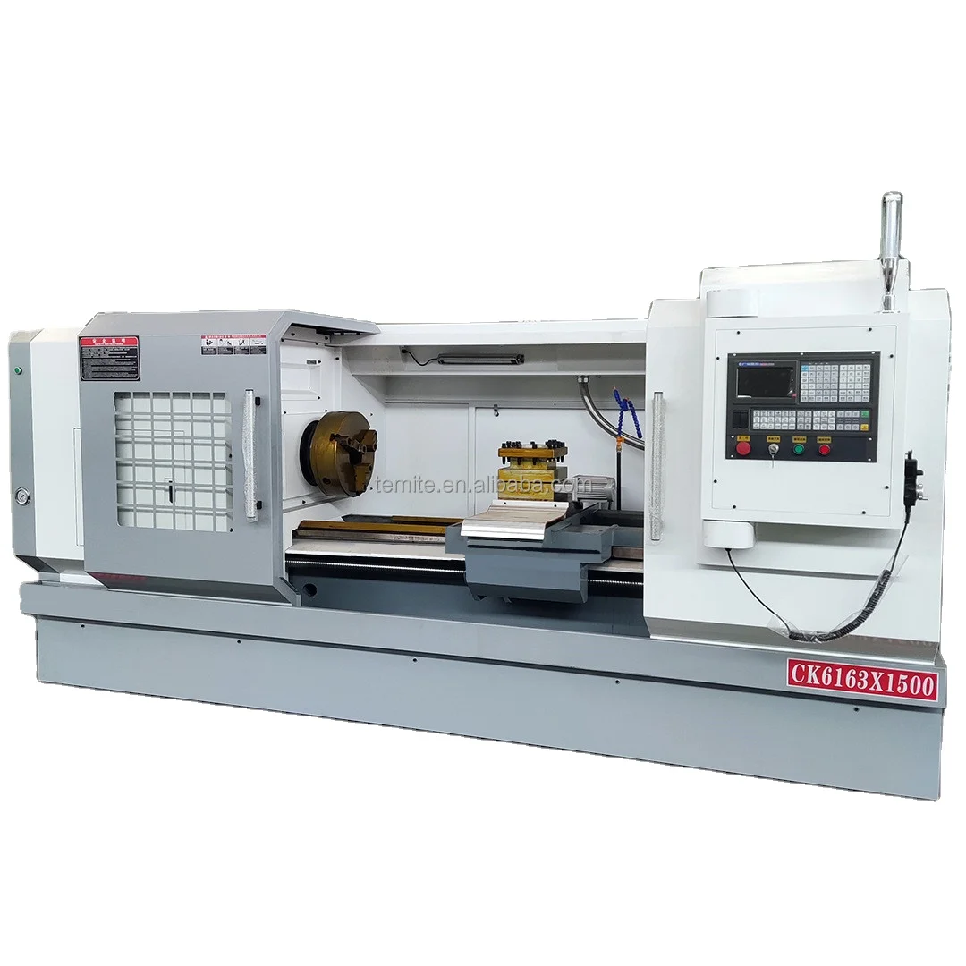 CNC Horizontal Lathe CK6163 Flat Bed CNC Lathe Machine with Fanuc System