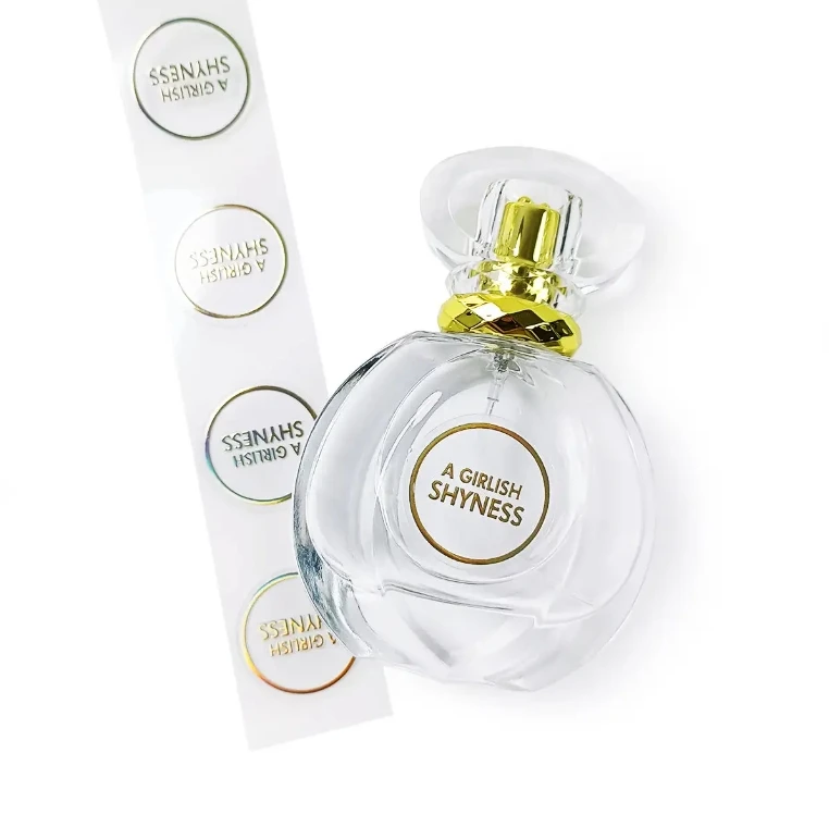 Высокое качество private custom label стикер Алюминиевые наклейки флакон духов