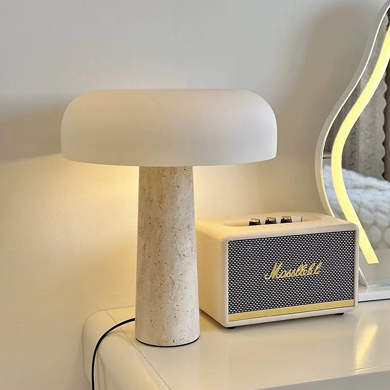 Best Selling Stone Lamps Home Decor Modern Luxury Lamp Marble travertine Table Lamp