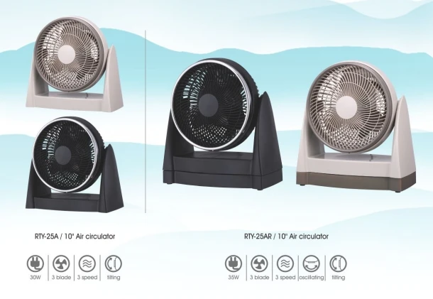 BODE 10 inch 3 speed home office small room smart cool air circulation fan with Adjustable Tilt Wholesale