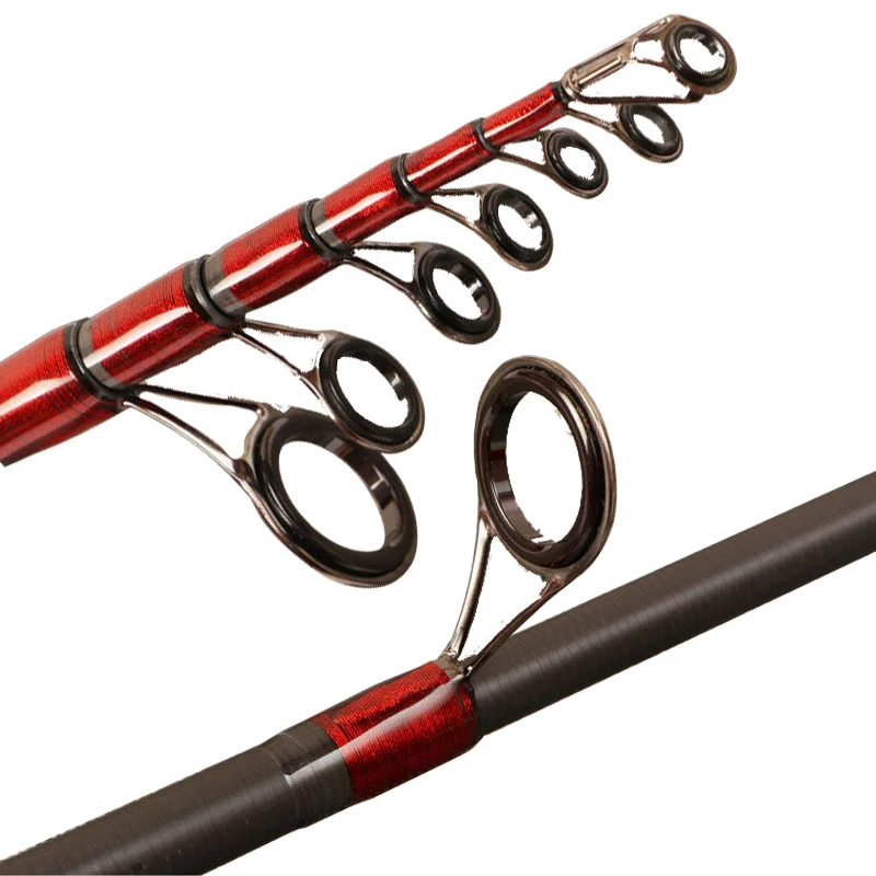 new wholesale price carbon fiber wooden handles ML telescopic fishing pole rod
