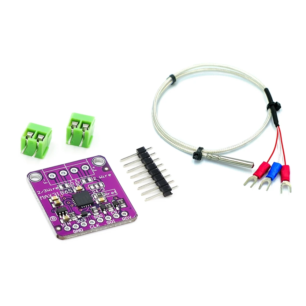 MAX31865 PT100 to PT1000 RTD-to-Digital Converter Board Temperature Thermocouple Sensor Amplifier Module 3.3V/5V