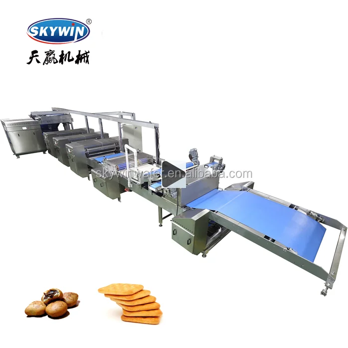 SKYWIN group cocoa biscuit Gas tunnel oven 400-1200mm bakery equipment bake biscuit cookie production line for food industry