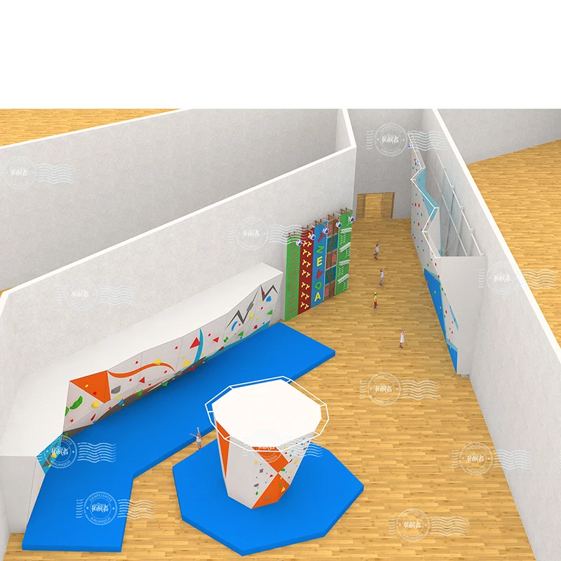 Sturdy Construction Indoor Big Island Bouldering Rock Climbing Wall with CE and ROHS for Climbing Gym