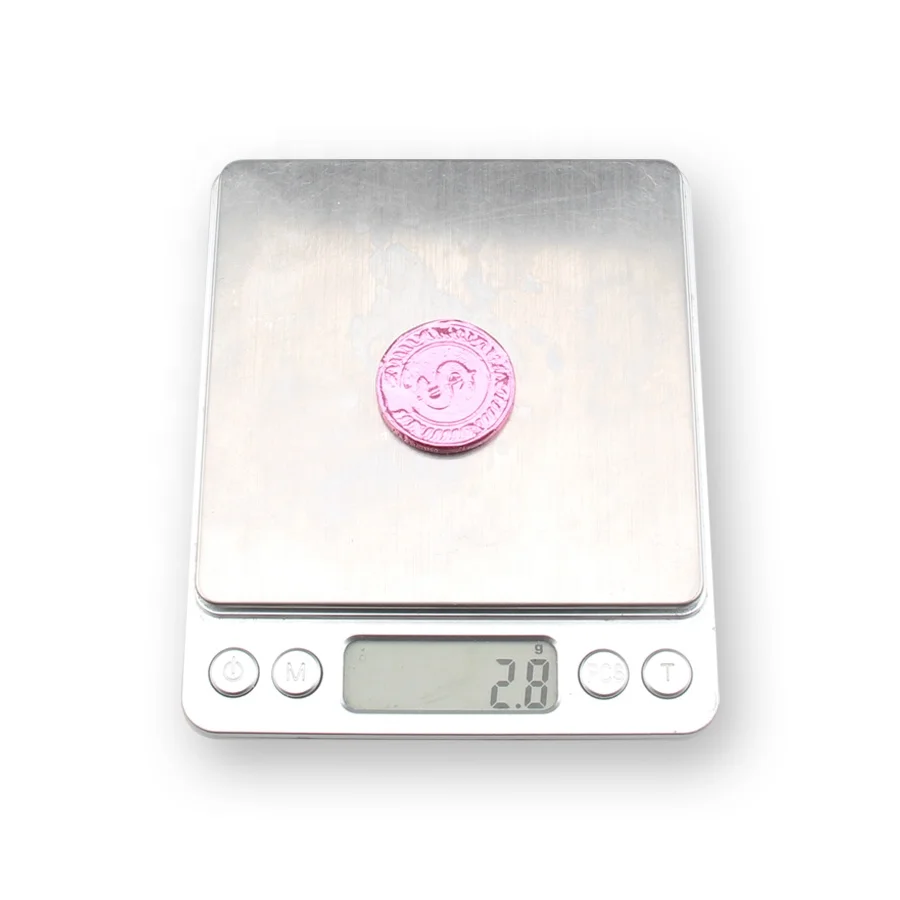 Compound Chocolate Candy With Poker Chip Coin Shape