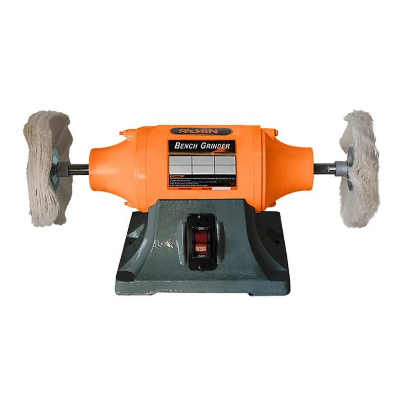 180W powerful induction motor 457mm long shaft heavy duty cast iron base bench grinder buffing polisher machines