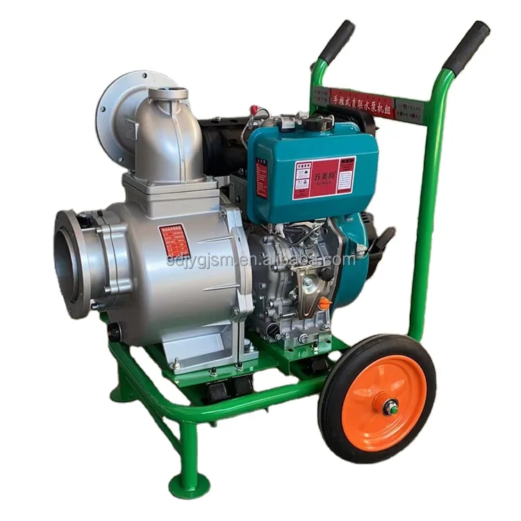 6-inch self priming pump diesel pump with a flow rate of 180 cubic meters