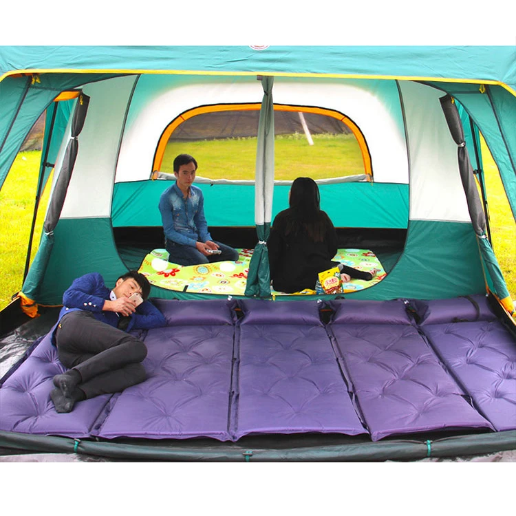 Waterproof Large Family Camping Tents Wholesale Single Layer Pop up 3 4 Persons for Salecolor: Dark Green