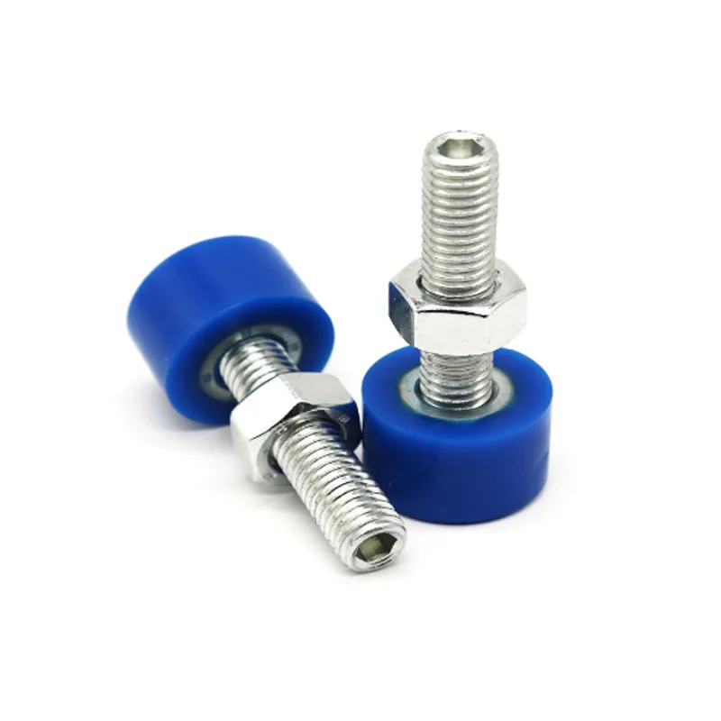 M3X10 Polyurethane-coated screws Mechanical screws with hexagonal front end perforated stop bolts