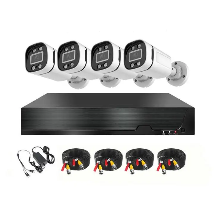 Hongnaer 1080P 5MP Waterproof Camera DVR 4 Channel Security Camera Set DVR Kit CCTV System