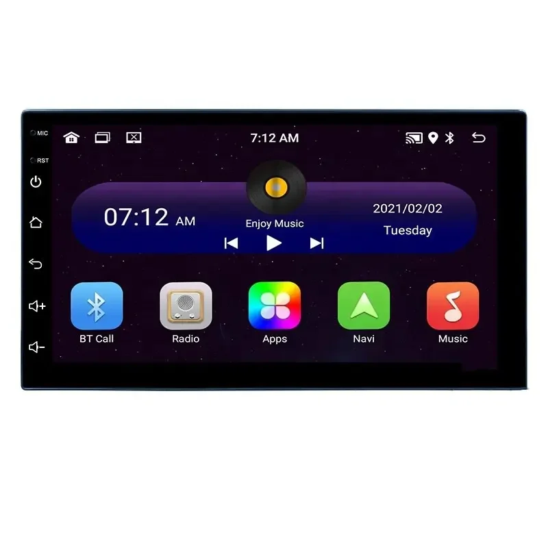 Универсальный сенсорный экран 2 Din Android автомобильный радиоприемник Dvd-плеер мультимедийный двойной Din 7-дюймовый Gps-навигатор автомобильный стерео