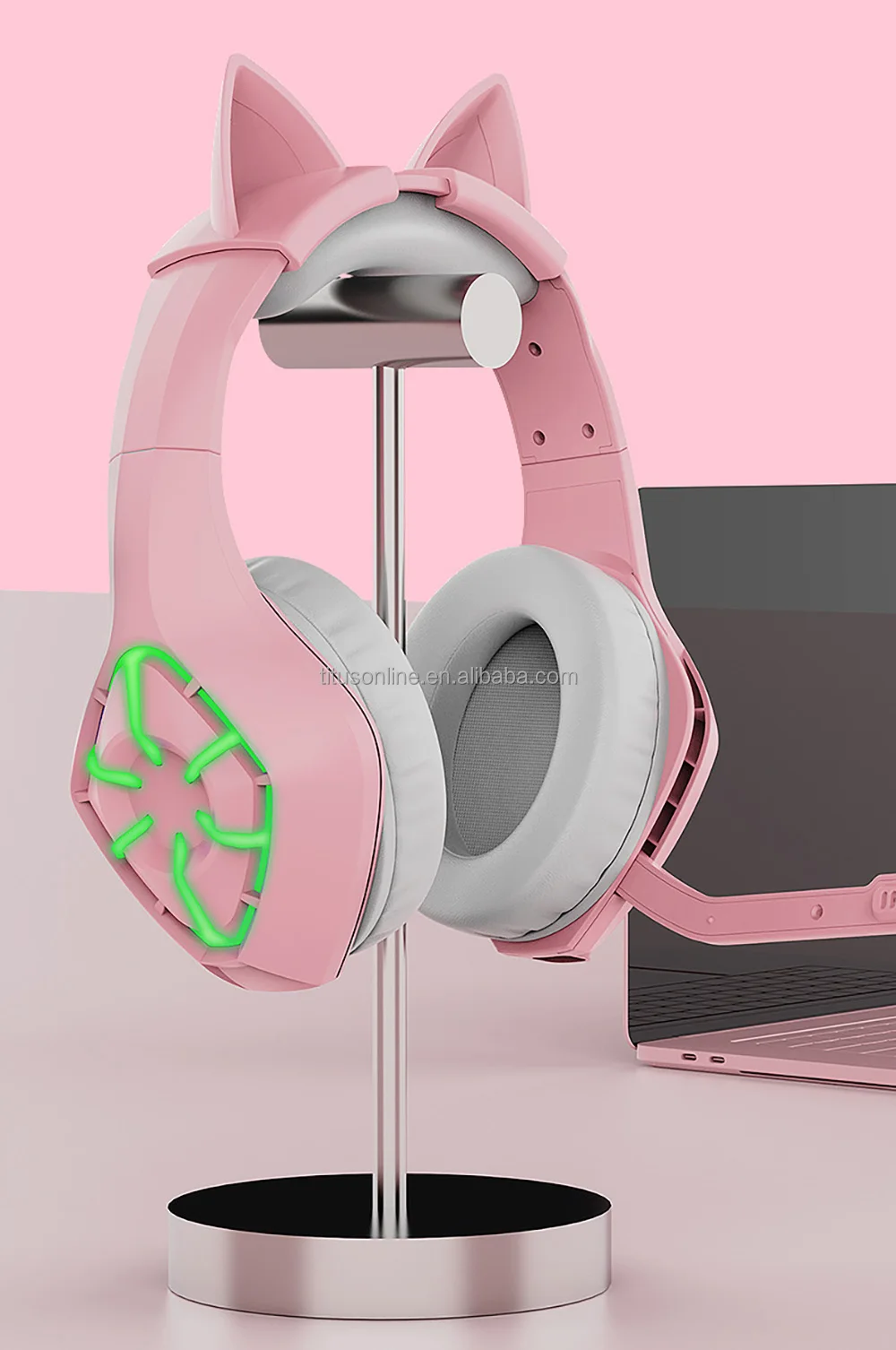 G1000P 7.1 pastel headset with microphone headset stereo wire gaming over the ear gaming headset headphone ps4 ps5 pc