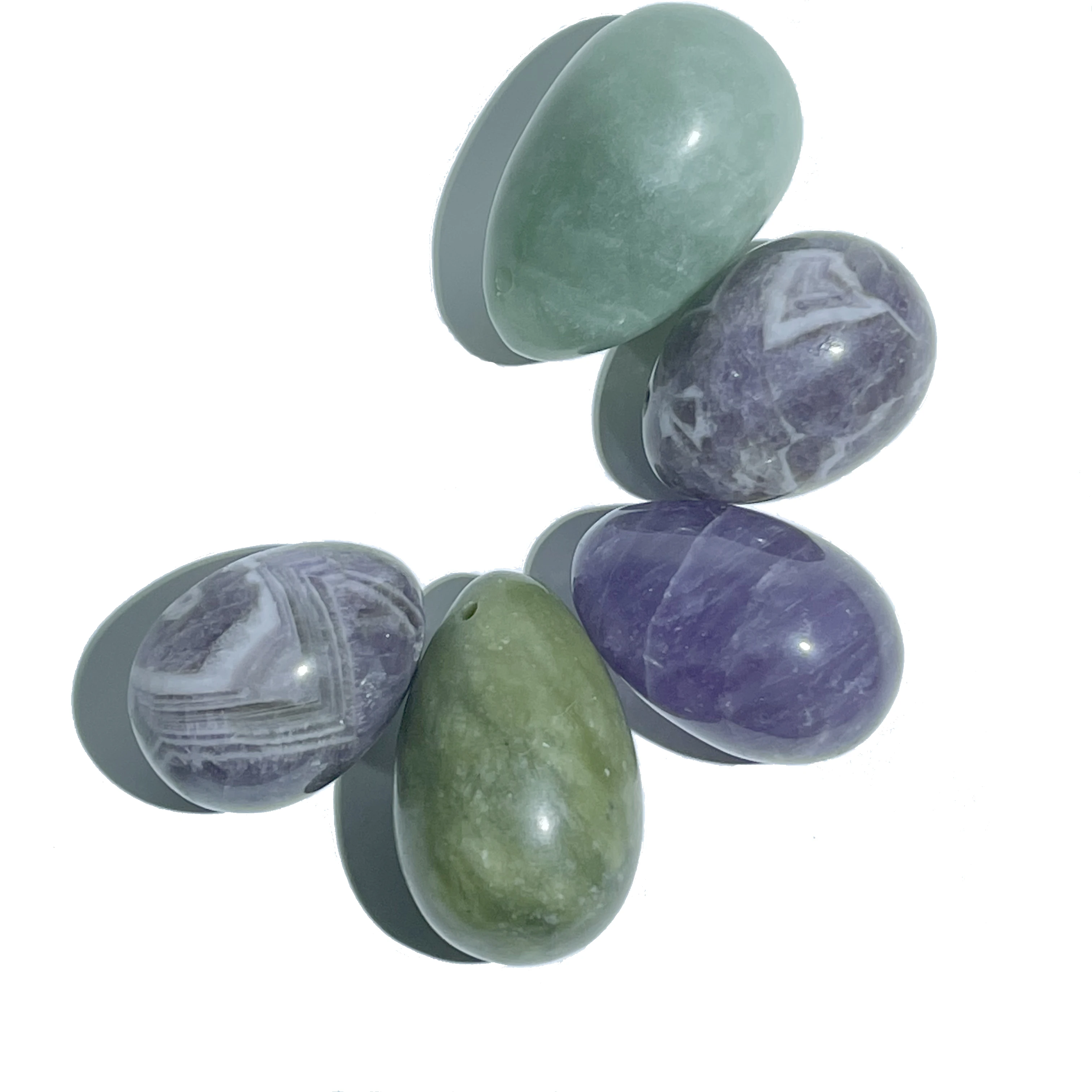 Multiple dimensions good polished ball 100% natural xiuyan jade eggs yoni eggs for kegel exercise