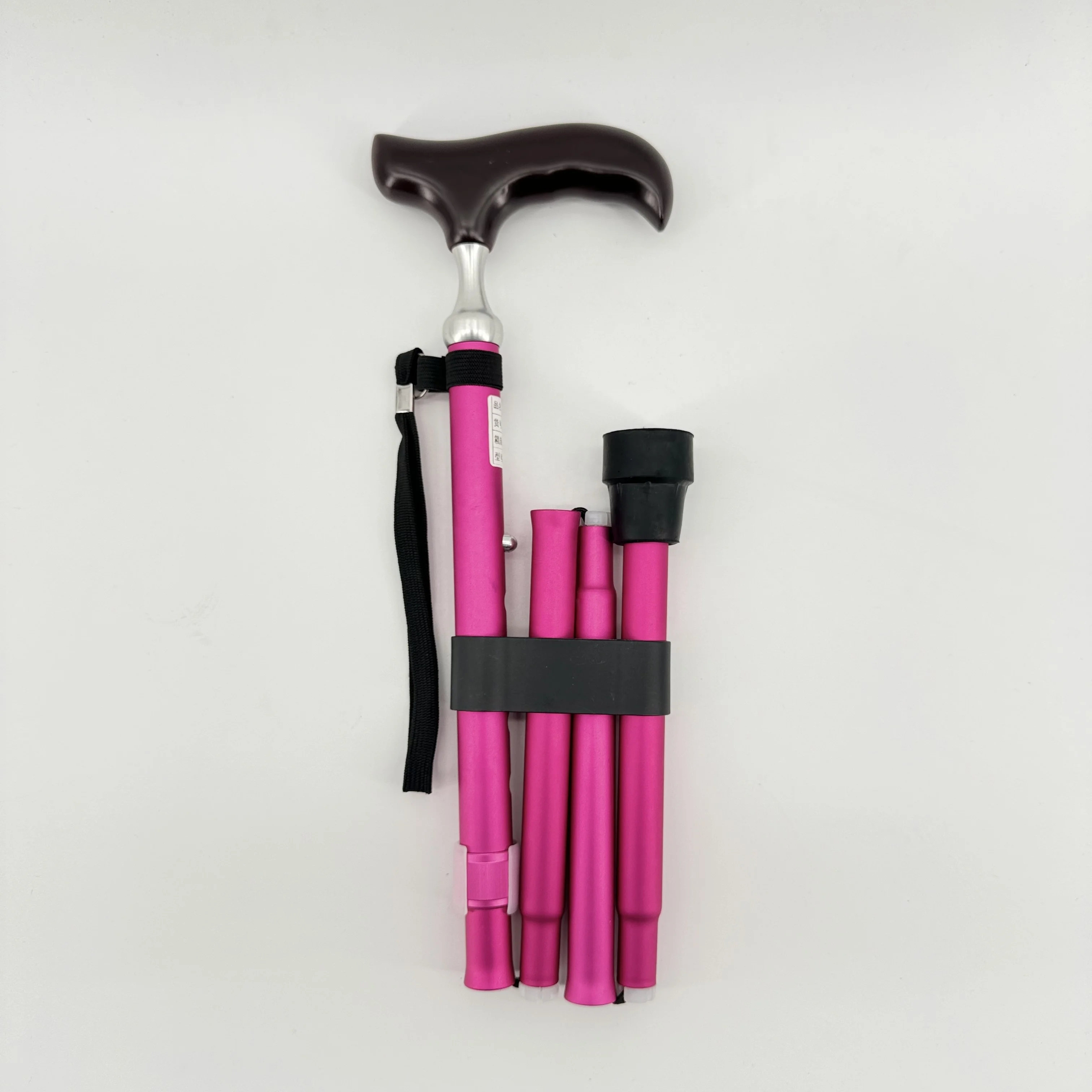 Wooden unique luxury handle alloy cane folding and telescopic cane for elderly assistance portable walking stick